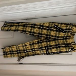 PLAID PANTS SIZE M